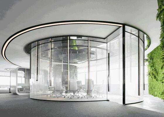Lcd van de vergaderzaalac48v Gebogen Elektriciteitspanne Verwisselbaar Smart Glass