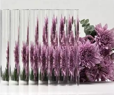 Het decoratieve transparante aangemaakte geribbelde met riet bedekte de golf gecanneleerde glas/kunst stelde het geweven paneel van het het patroonglas van het bladglas voor