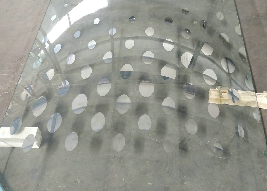 Onverbrekelijke 5mm Gebogen Bent Shape Color Painted Printed-Glas